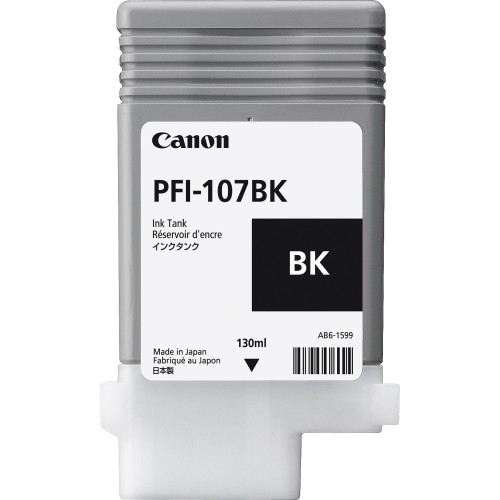 Canon PFI-107BK (Genuine) 130ml