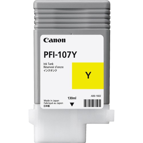 Canon PFI-107Y (Genuine) 130ml